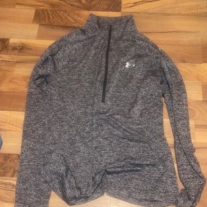 Grey quarter zip under armour